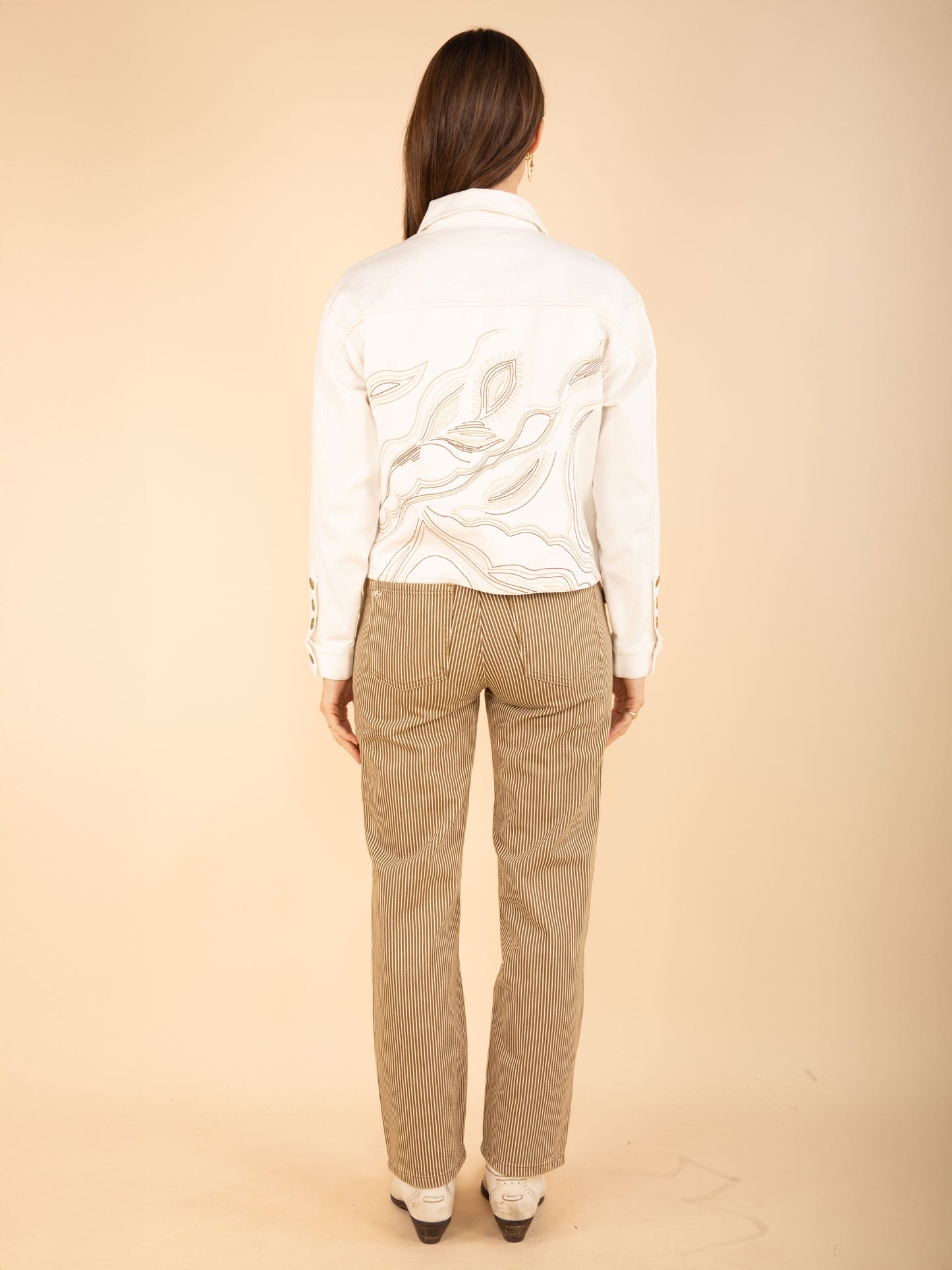 Kurze bestickte Jacke