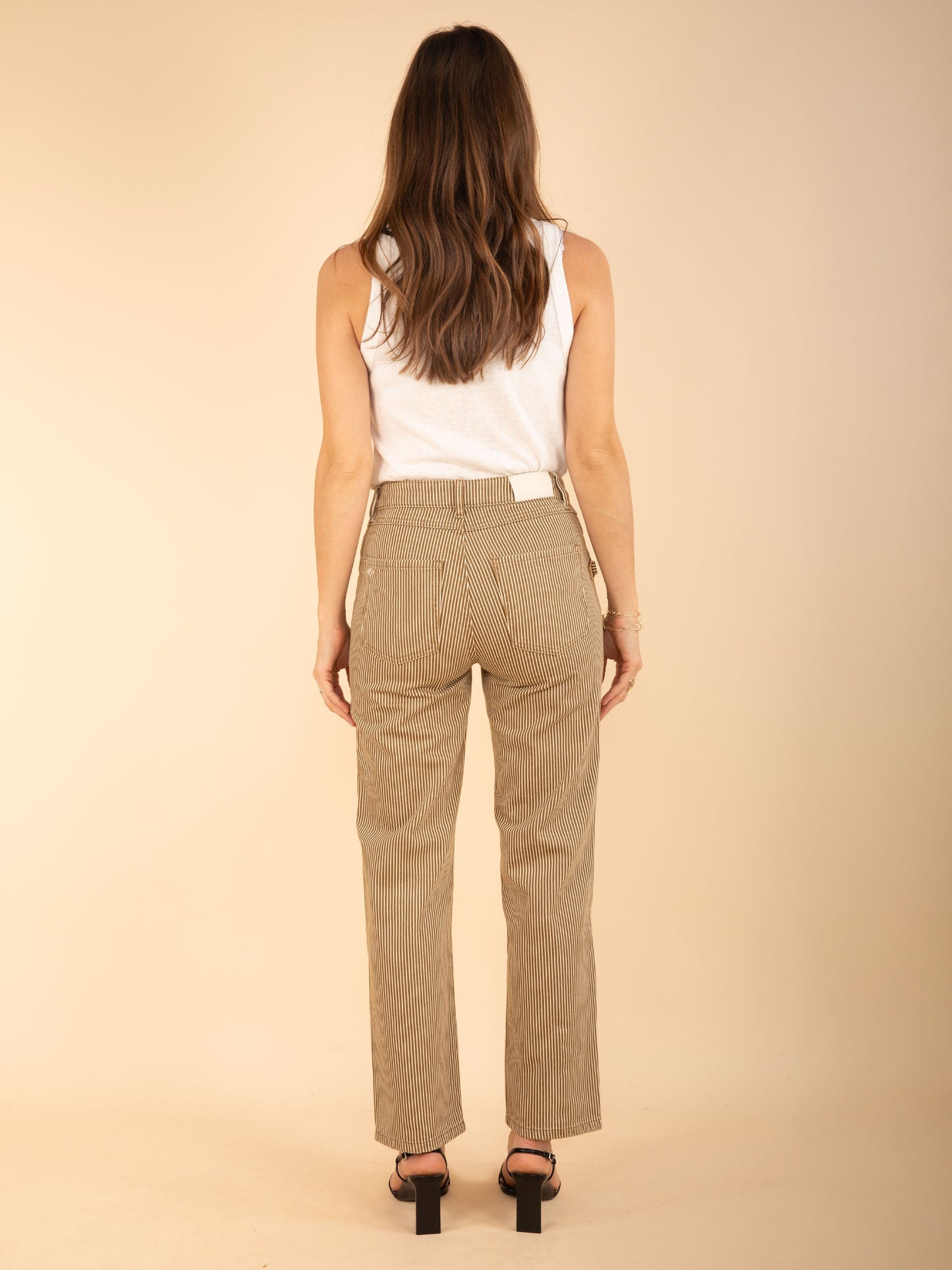 Gerade gestreifte Hose ROMY