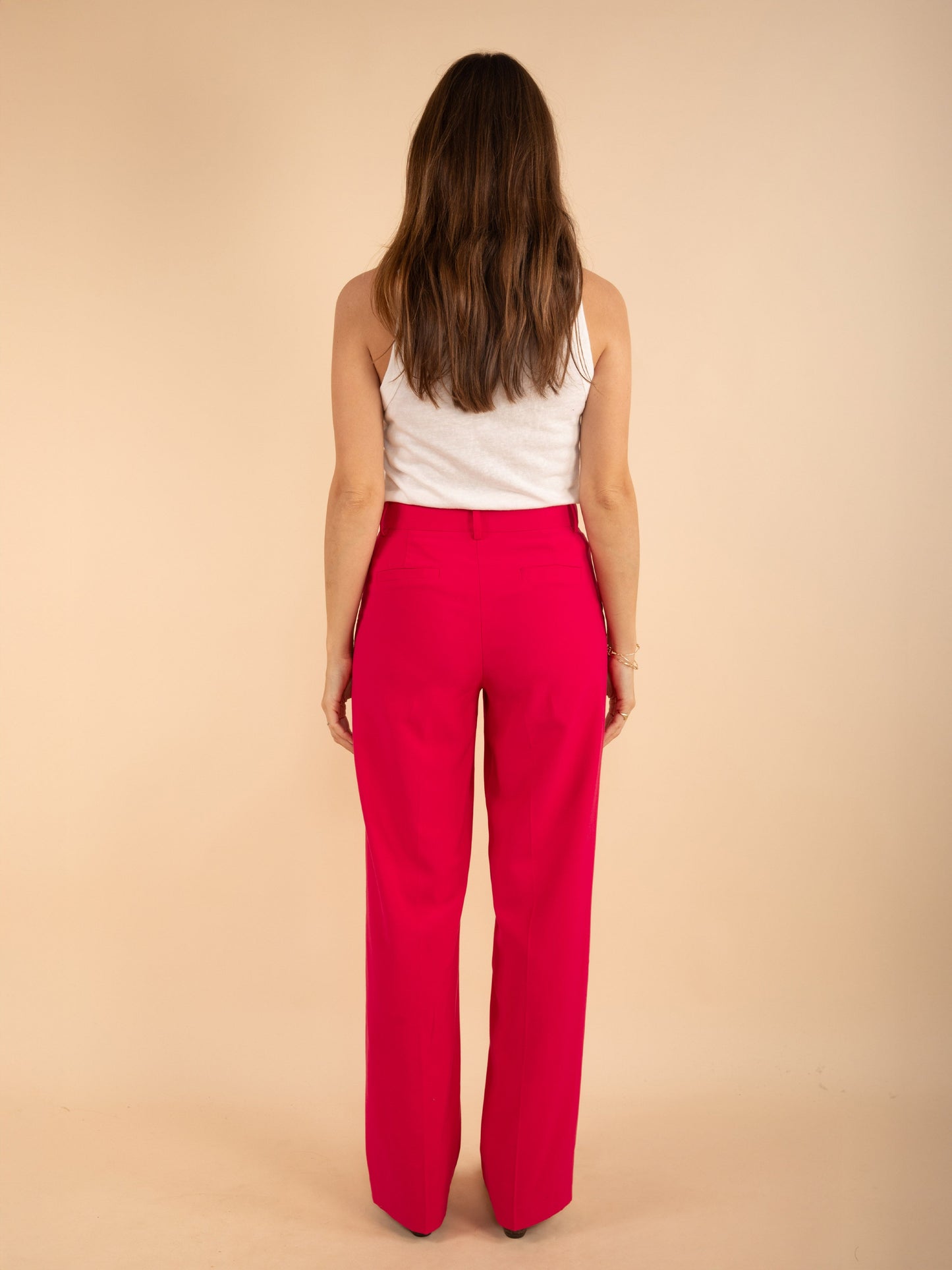 Gerade einfarbige Hose