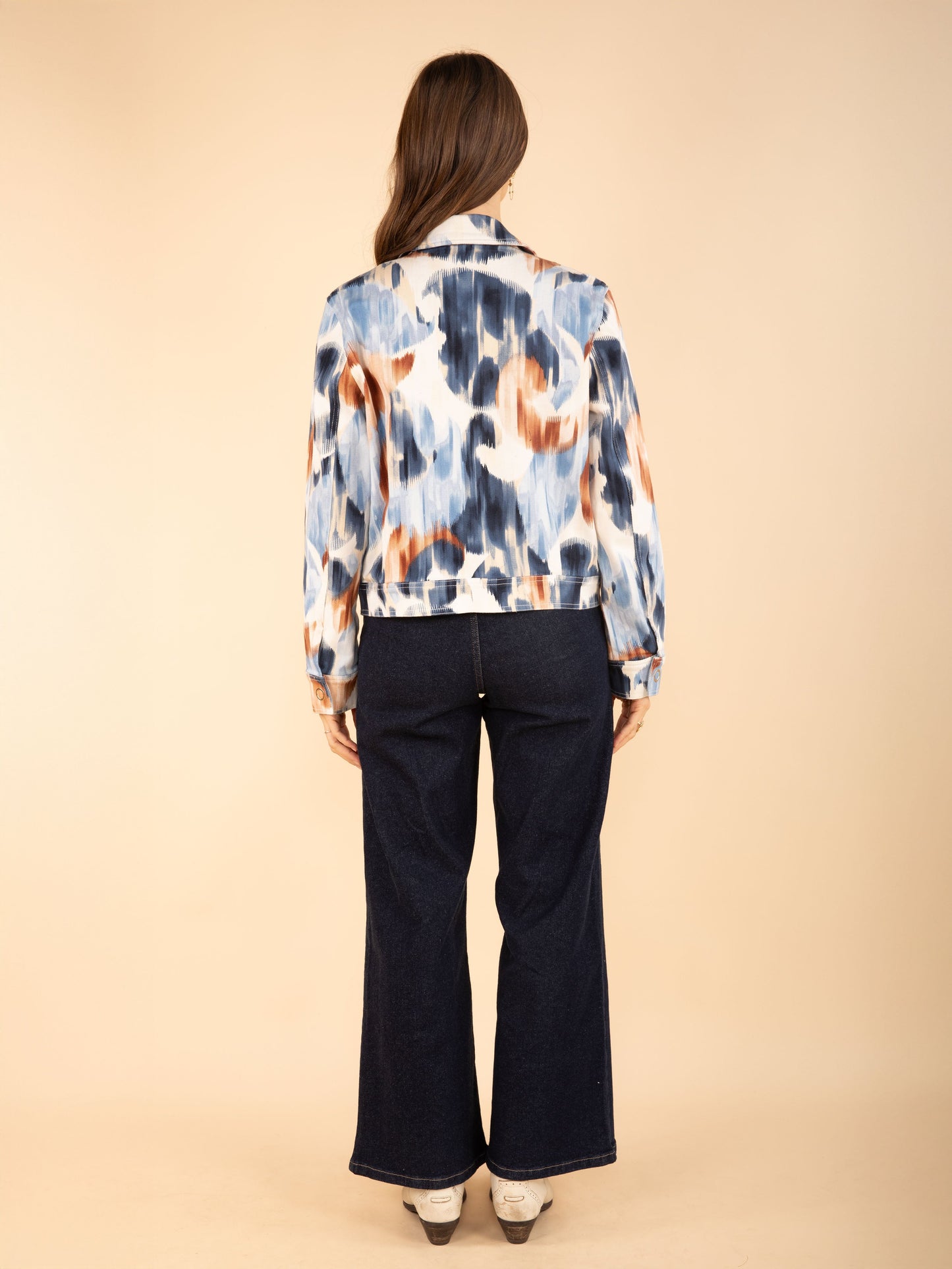 Jacke mit Print und Taschen