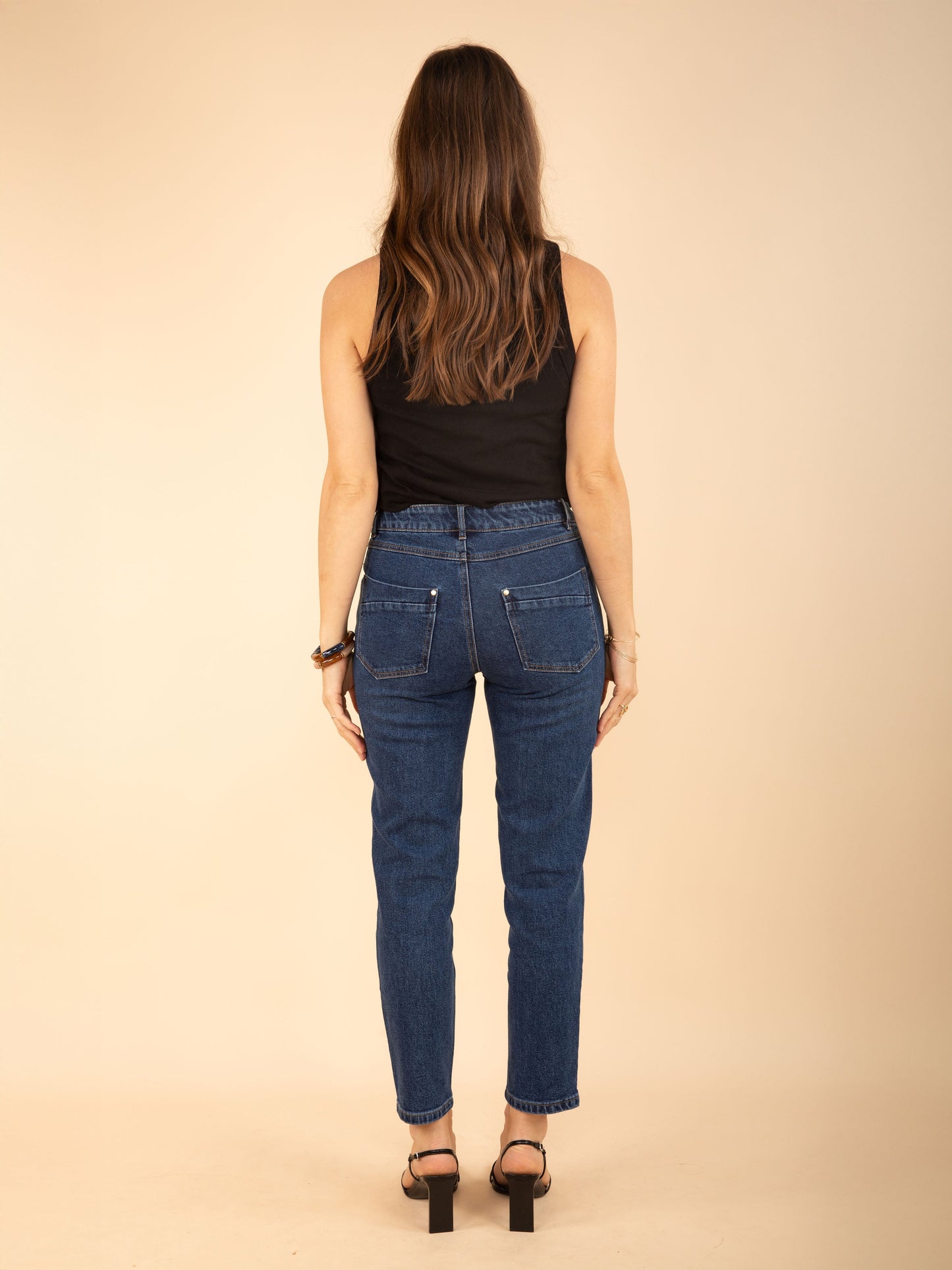 Mom-Jeans JULIETTE in Denim medium