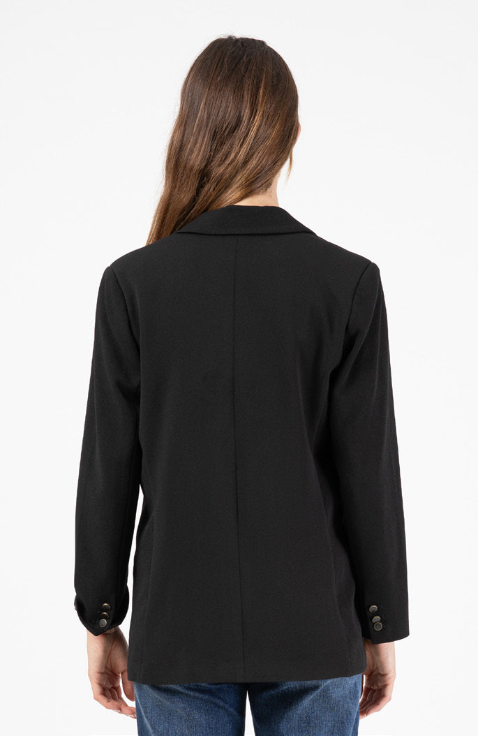Blazer mit bedrucktem Innenfutter