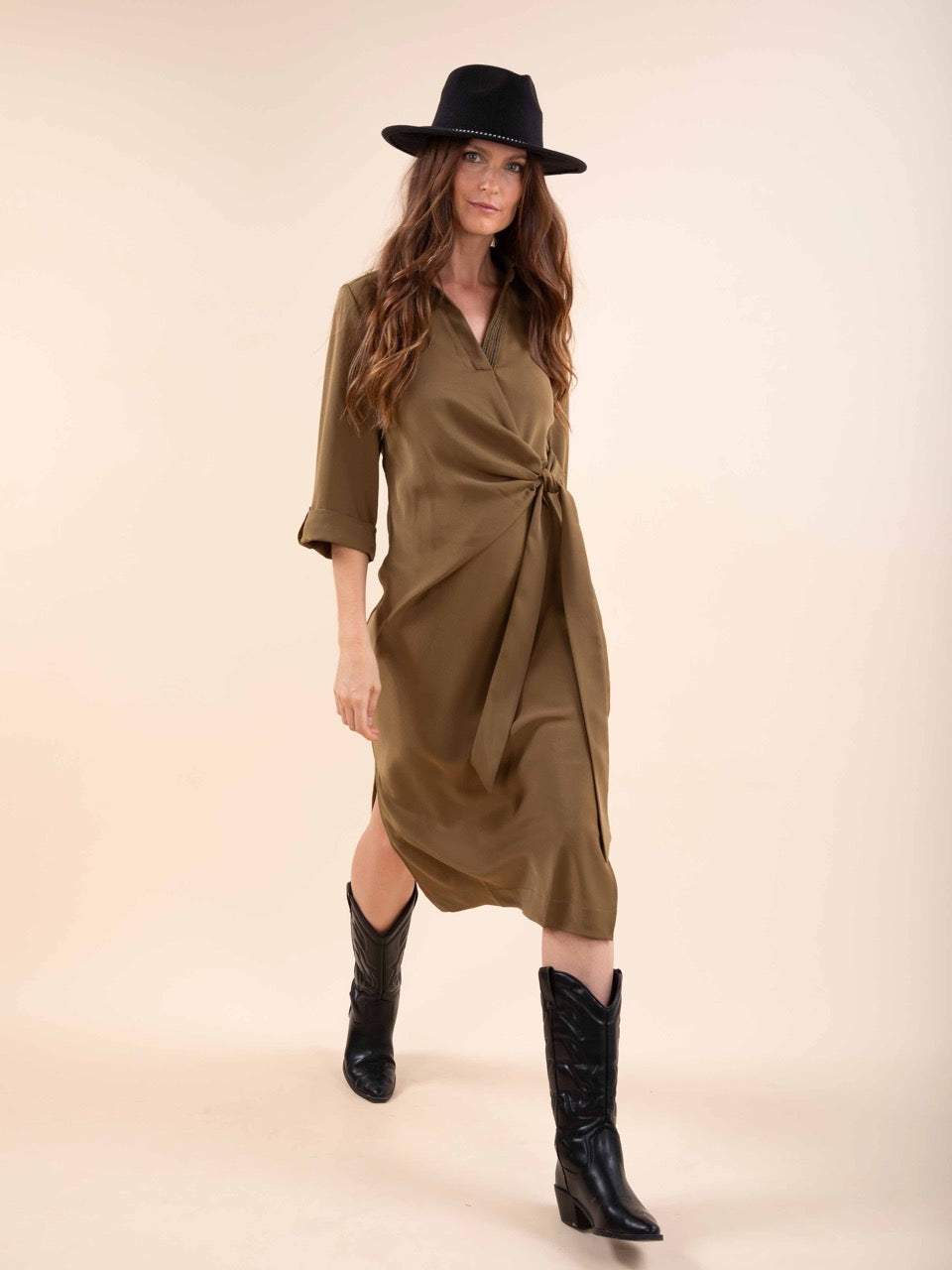 Drapiertes Kleid