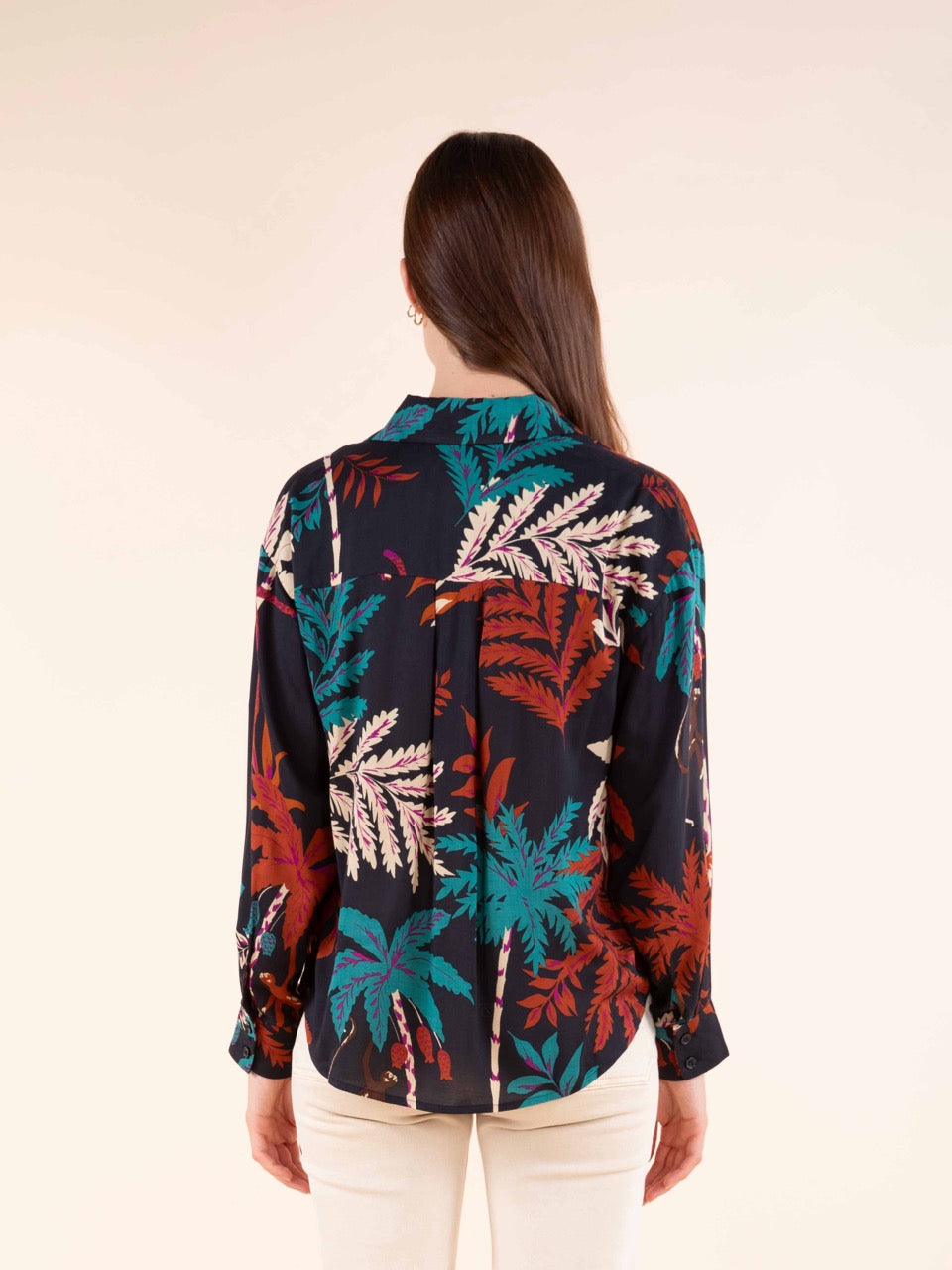 Bedruckte Twist-Bluse