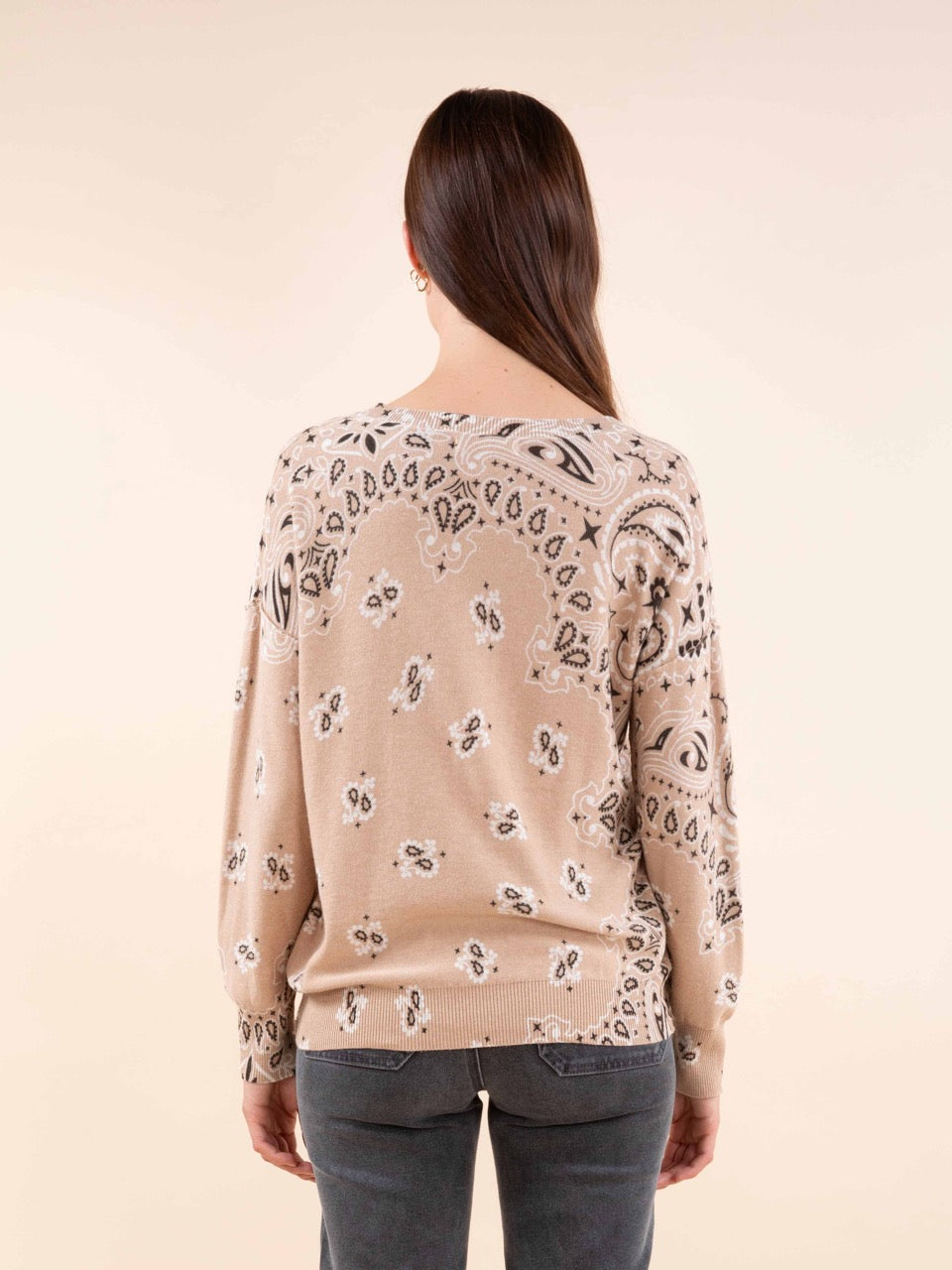 Pullover mit Bandana-Print