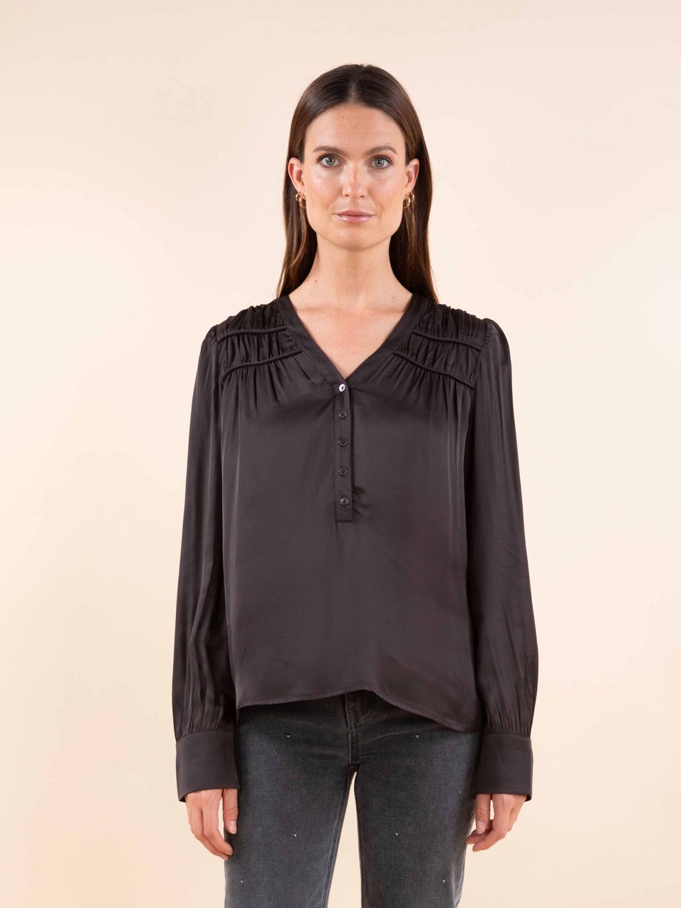 Satinierte Bluse