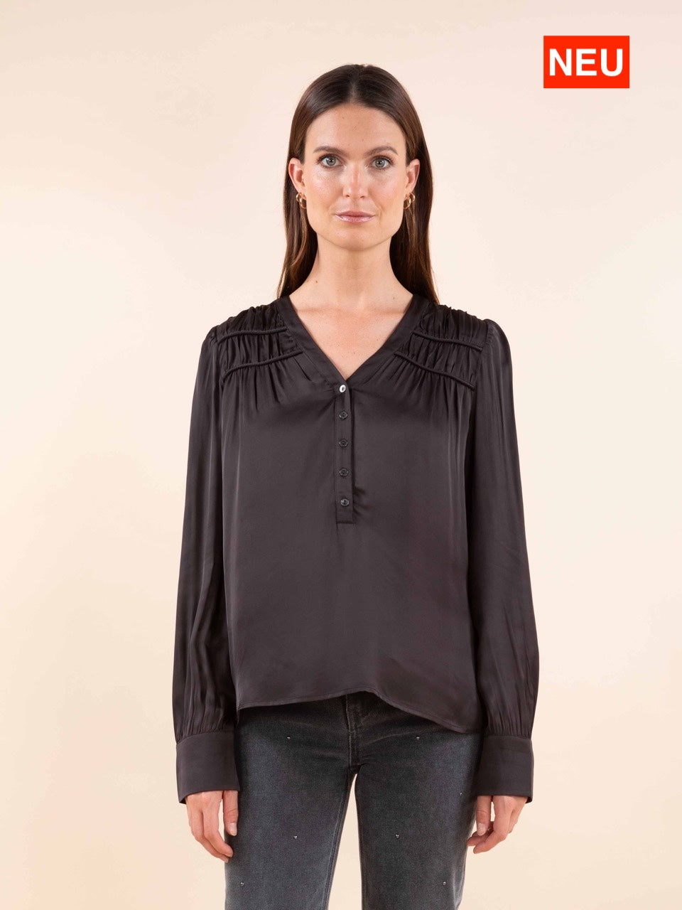 Satinierte Bluse