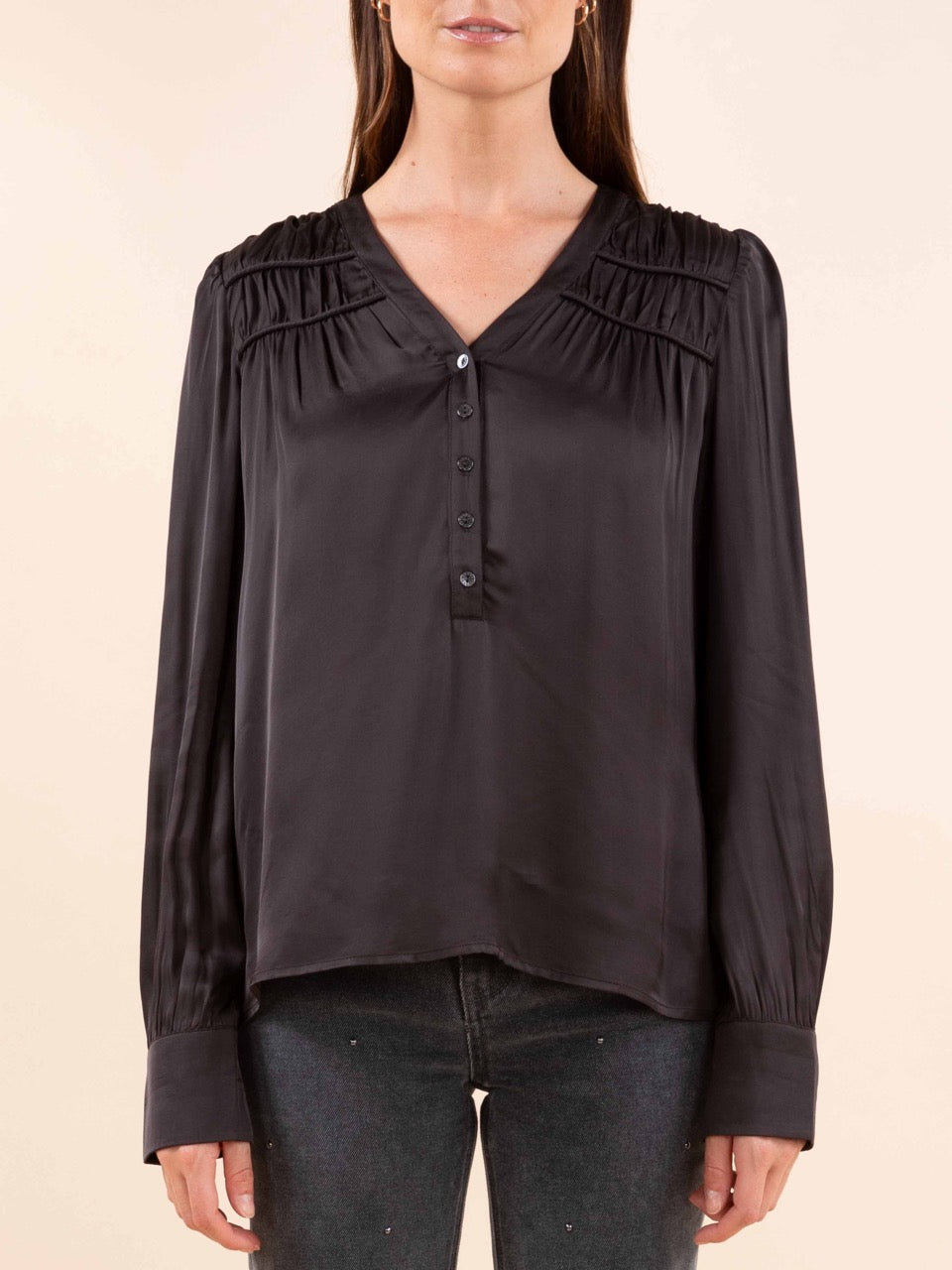 Satinierte Bluse