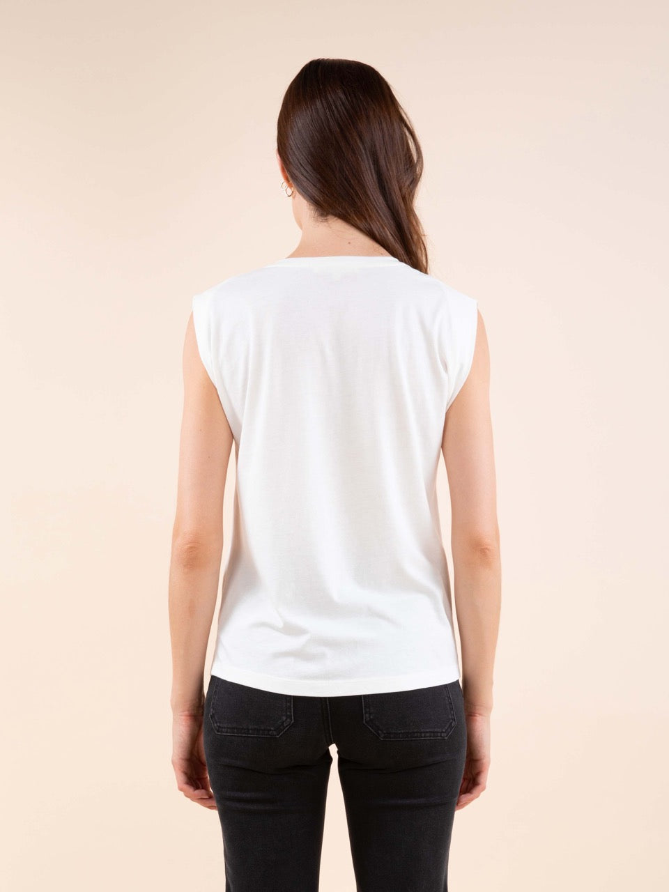 Ärmelloses T-Shirt mit Fotodruck