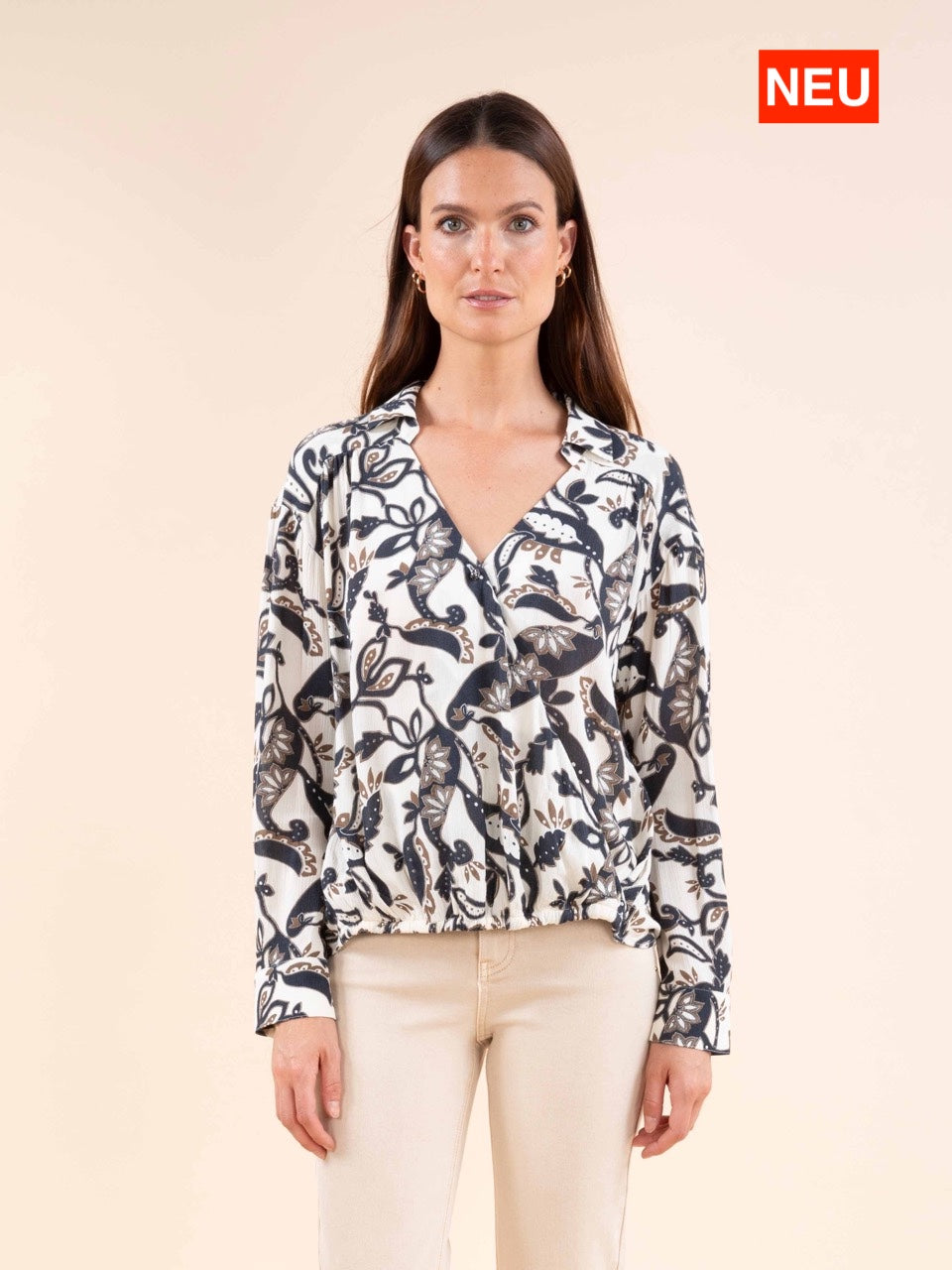 Bluse mit Wickeloptik