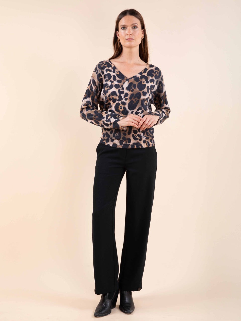 Leopardenpulli reverso