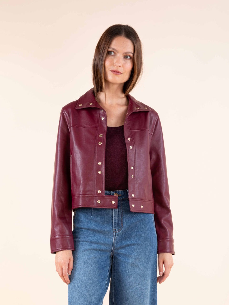 Kunstlederjacke
