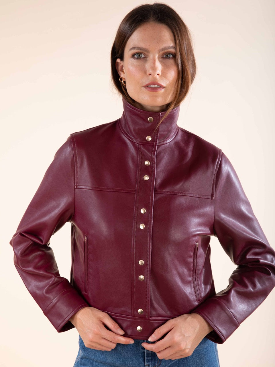 Kunstlederjacke