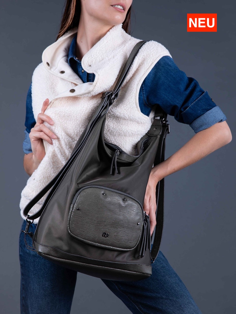 Rucksack JULES in Kaki