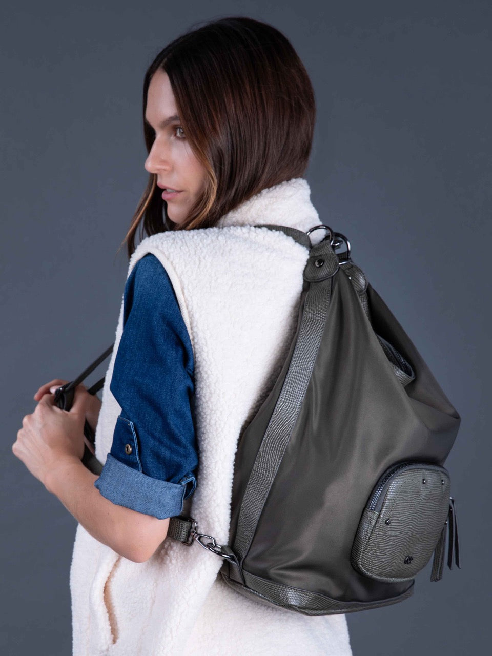 Rucksack JULES in Kaki