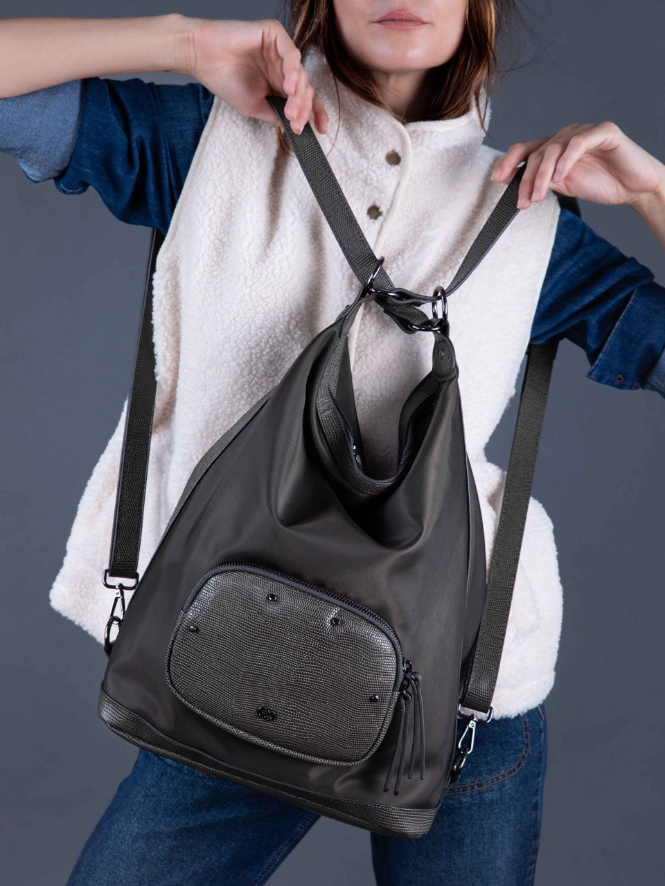 Rucksack JULES in Kaki