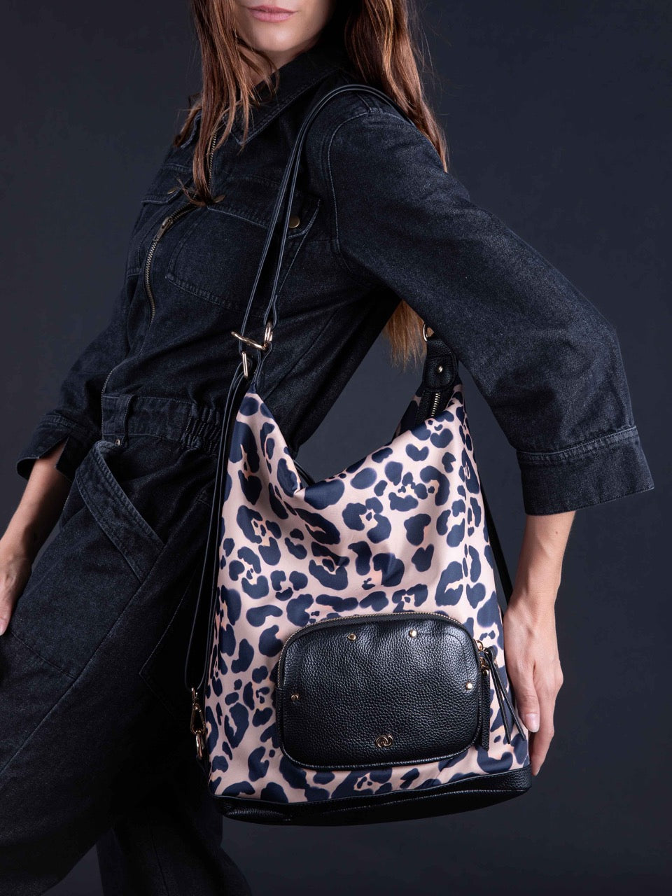 Rucksack mit Leopardenmuster JULES