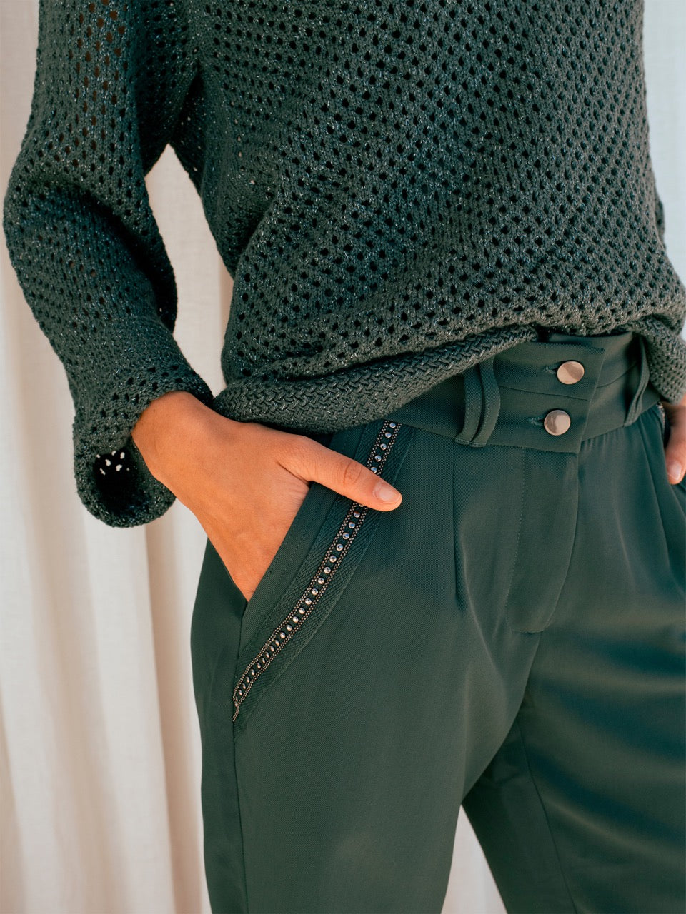 Fließende Hose, grau