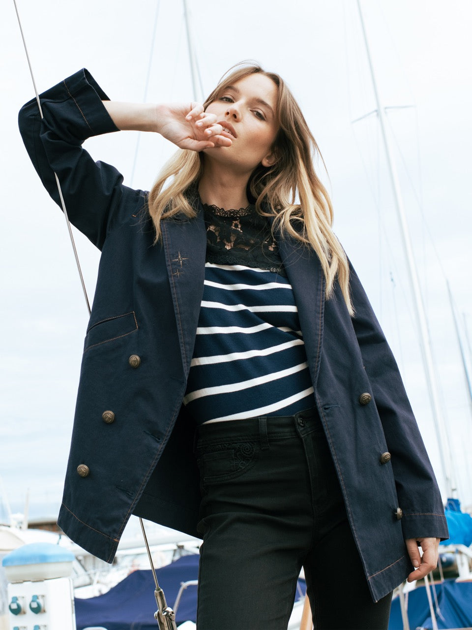 Cabanjacke mit Windrose