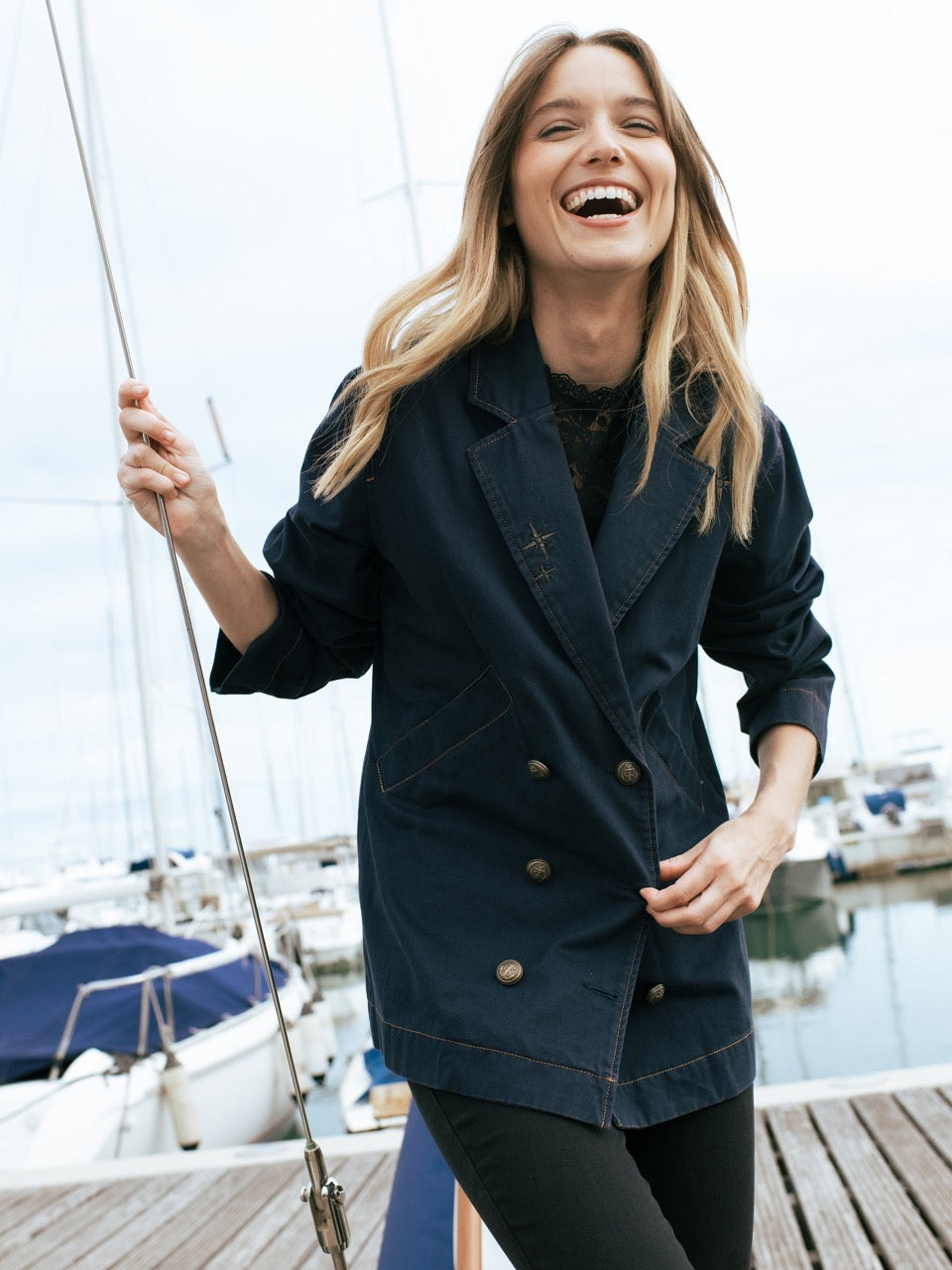 Cabanjacke mit Windrose