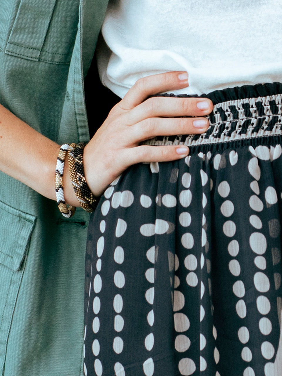 Armband mit Perlen