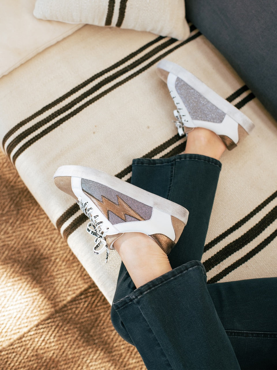 Sneakers mit Pailletten
