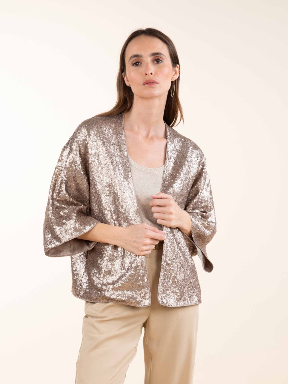 Jacke mit Pailletten