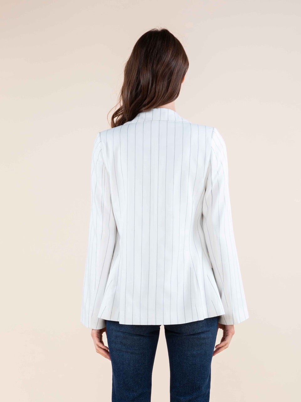 Blazer mit Mikrostreifen im Tennis-Look