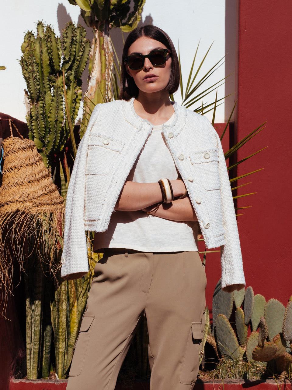Tweed-Jacke
