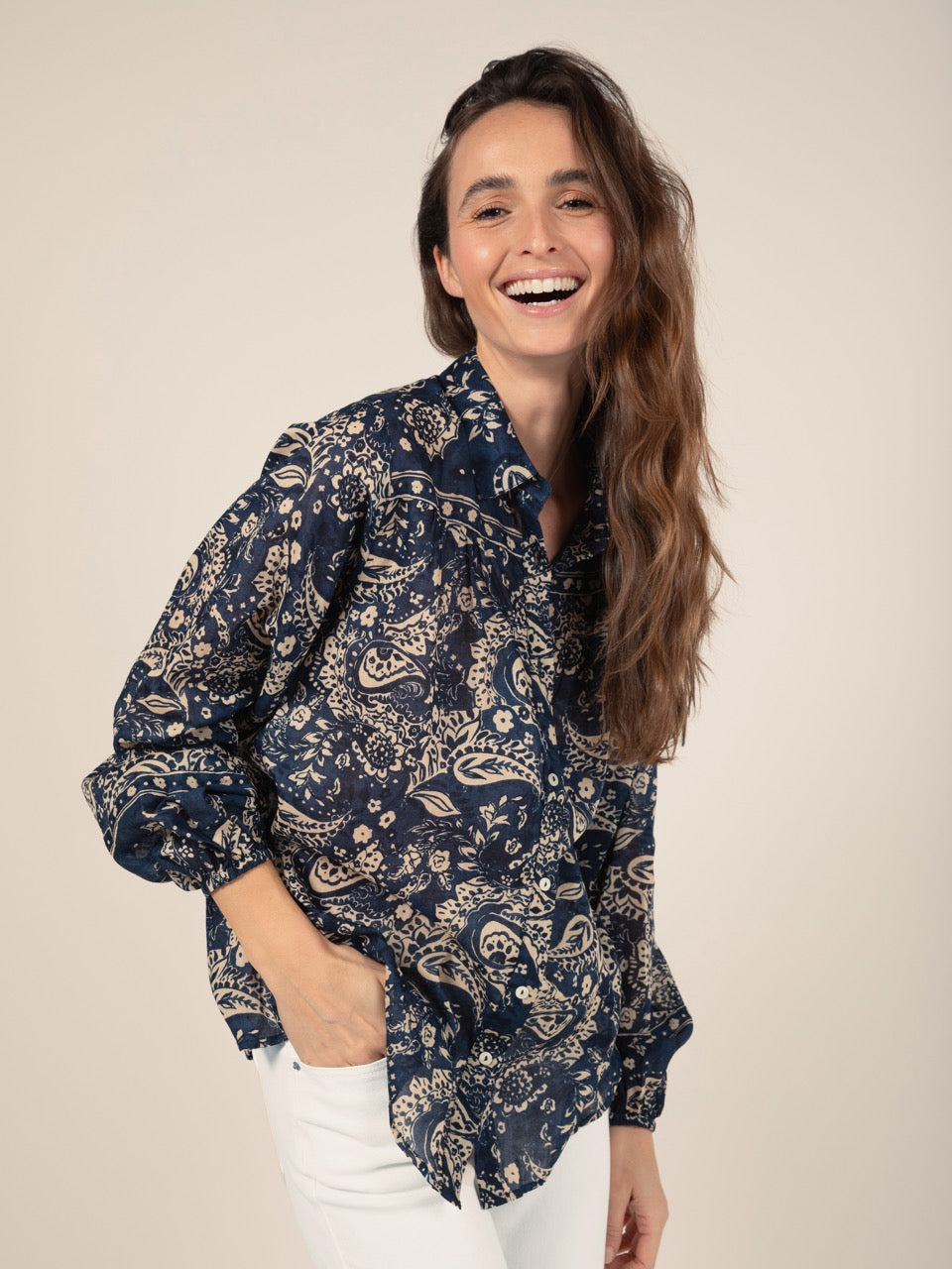 Shirt mit Bandana-Print