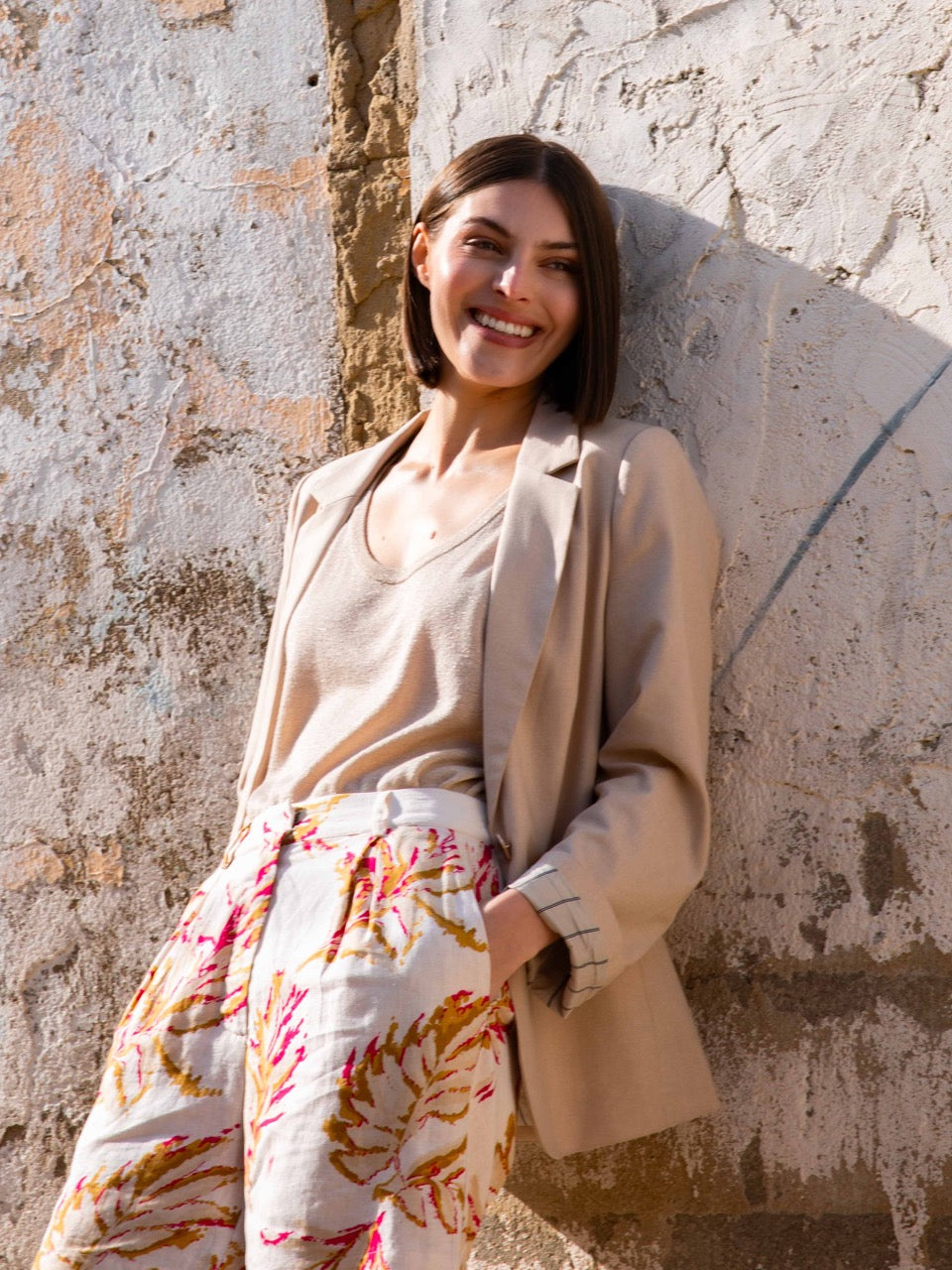 Blazer mit Schmuckknopf