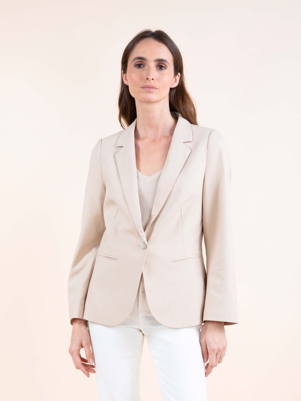 Blazer mit Schmuckknopf