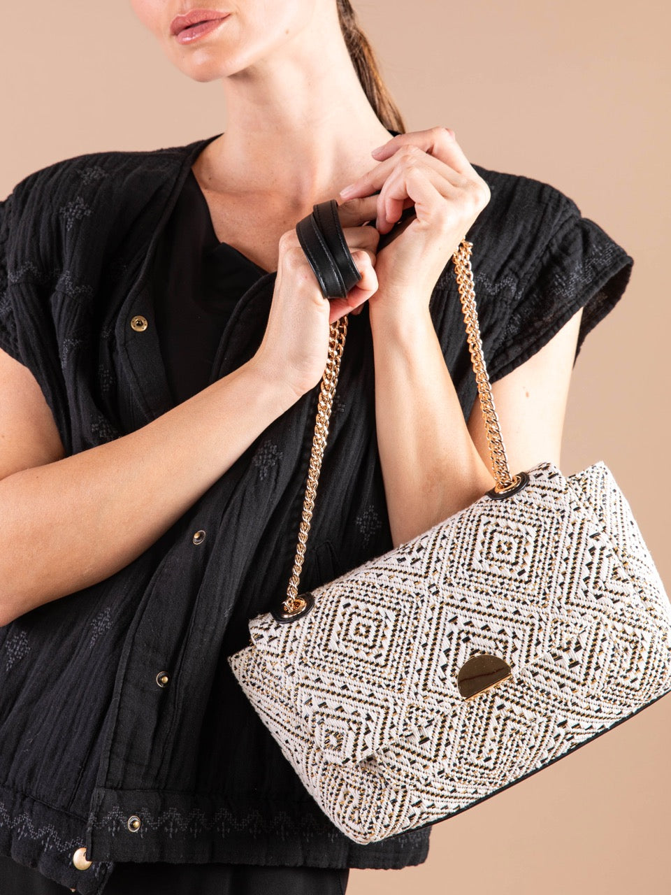 Jacquard-Handtasche GABRIEL