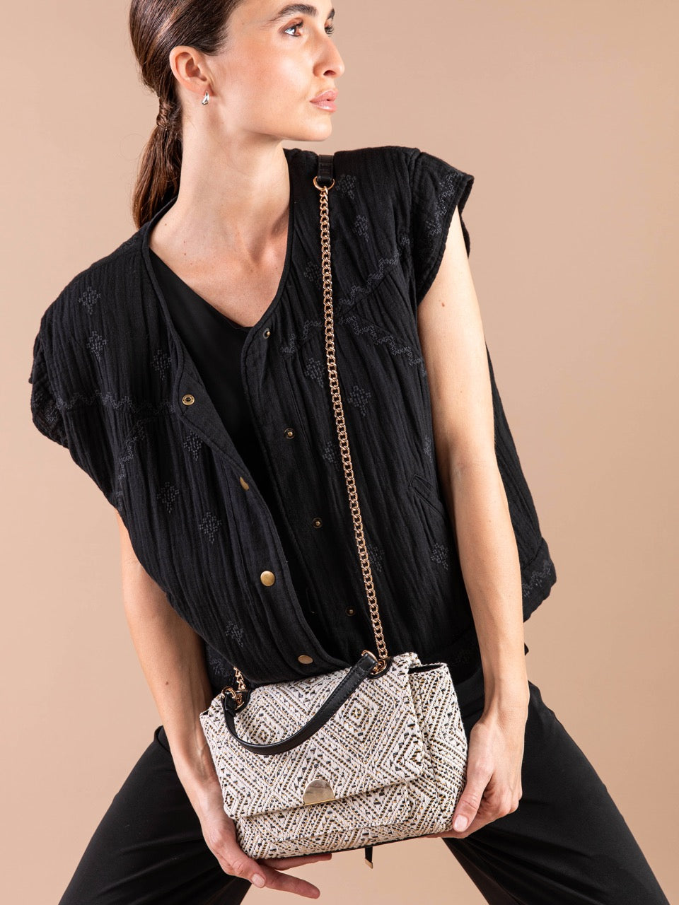 Jacquard-Handtasche GABRIEL