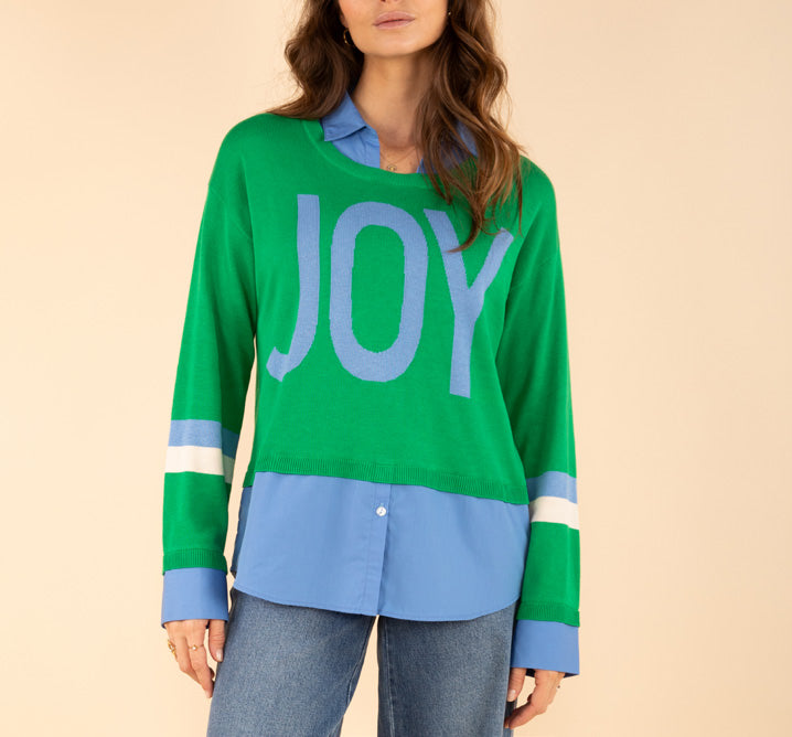 2-in-1 Pulli mit Bluseneinsatz