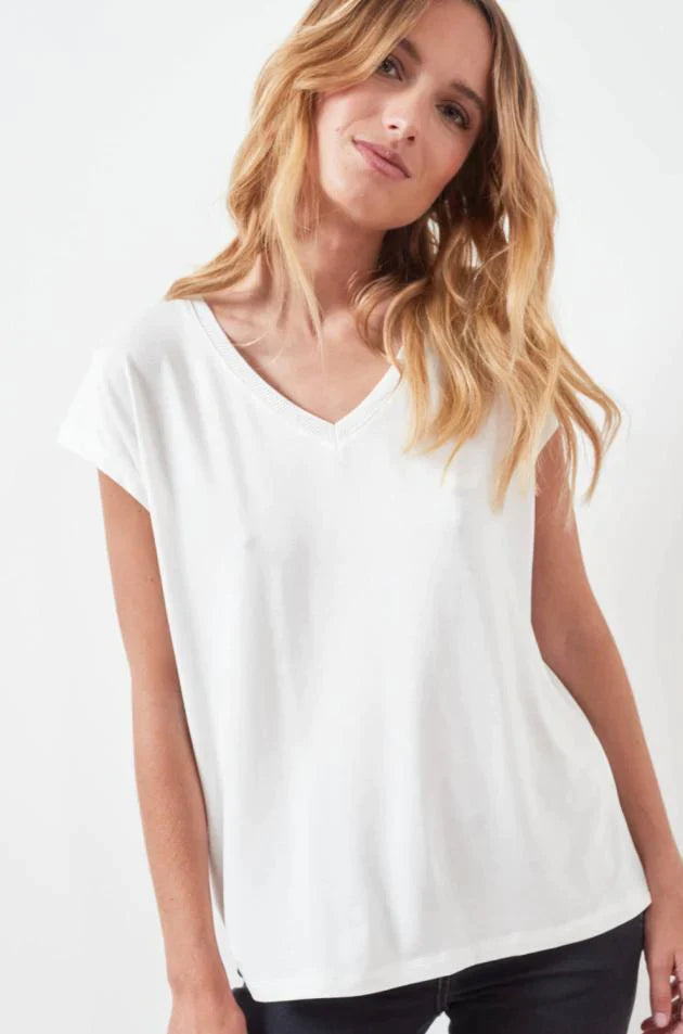 T-Shirt mit V-Ausschnitt JADE