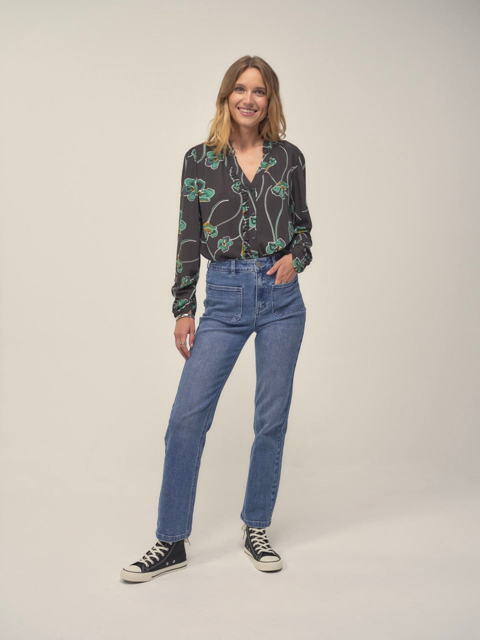 Hose ROMY plattierte Taschen
