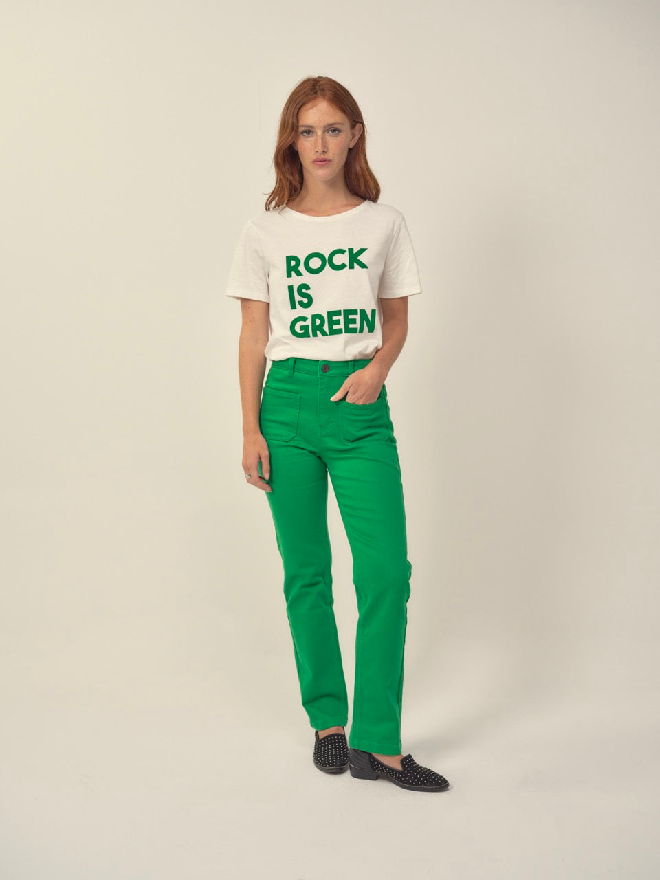 Hose ROMY plattierte Taschen