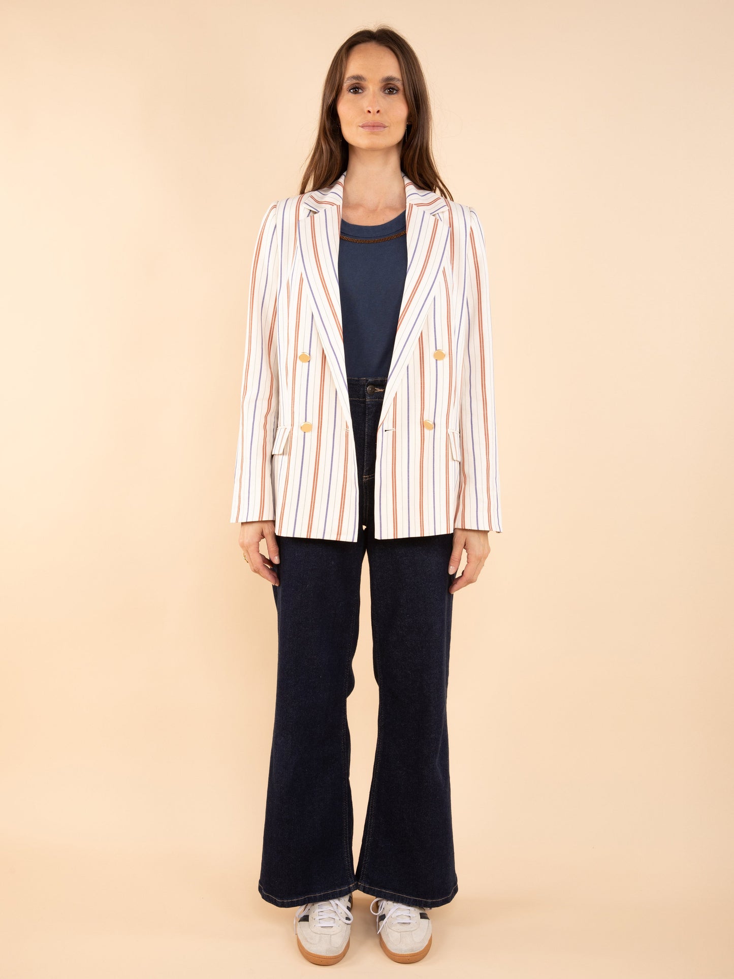 Gestreifter Blazer