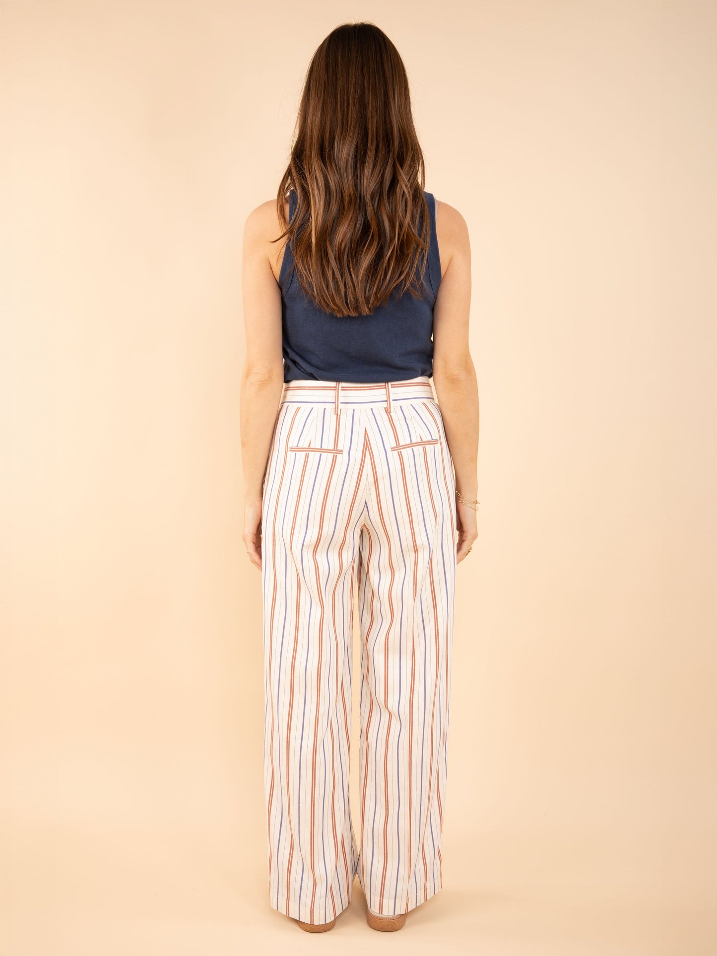 Gestreifte Hose mit geradem Schnitt
