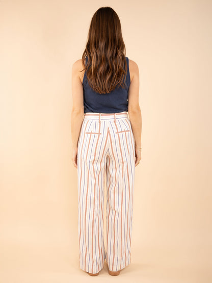 Gestreifte Hose mit geradem Schnitt
