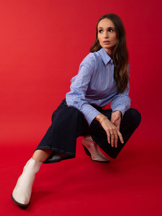 Gestreiftes, tailliertes Hemd