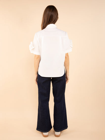 Kurzärmeliges Hemd mit Blumenmuster