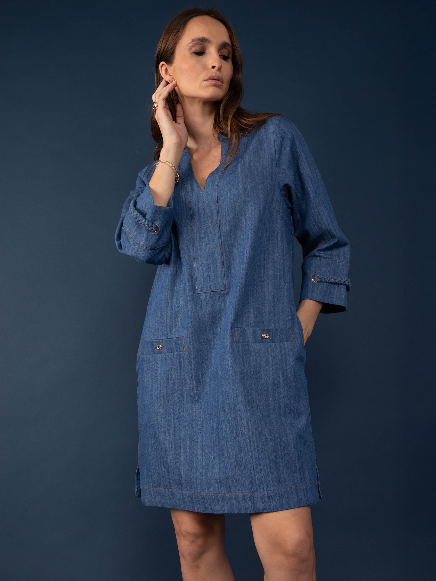 Jeanskleid mit Taschen