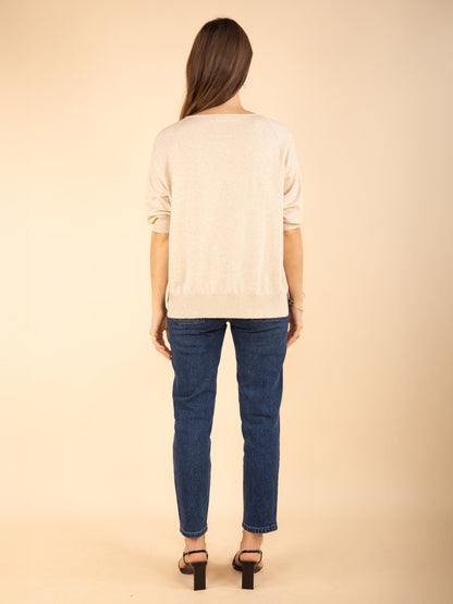 Pullover mit Spitzendetail