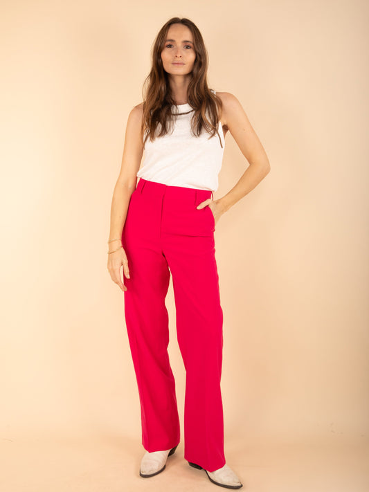 Gerade einfarbige Hose