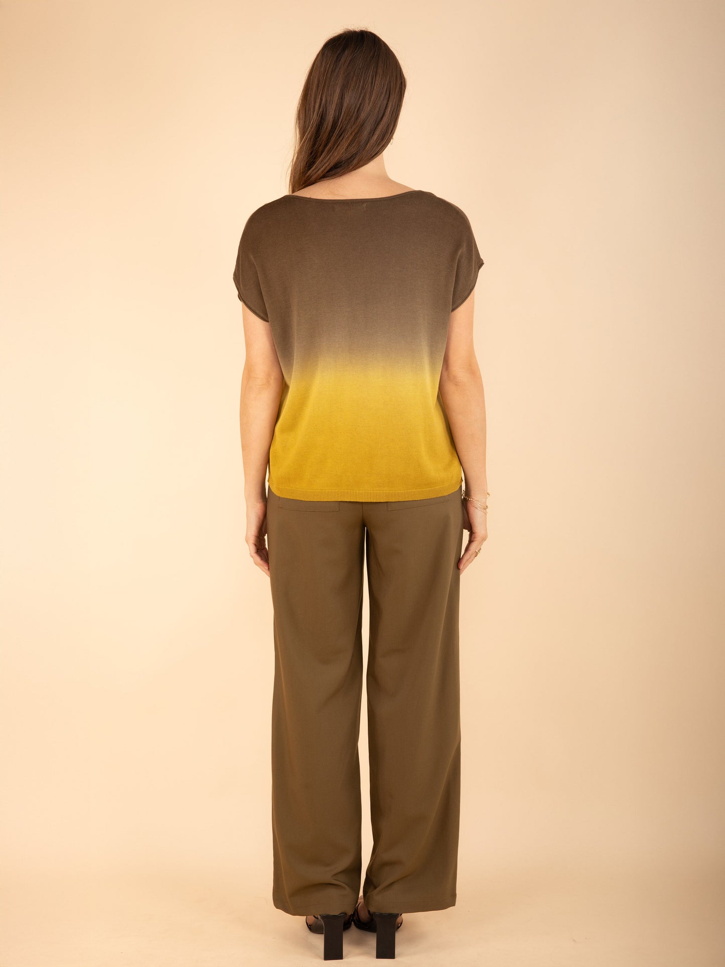 Pullover mit Farbverlauf in Kaki