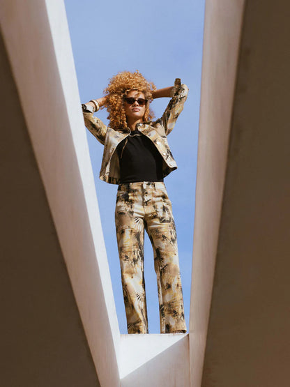 Tanktop mit Perlen in Schwarz