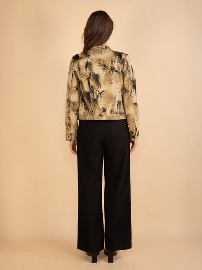 Kurze Jacke mit Print