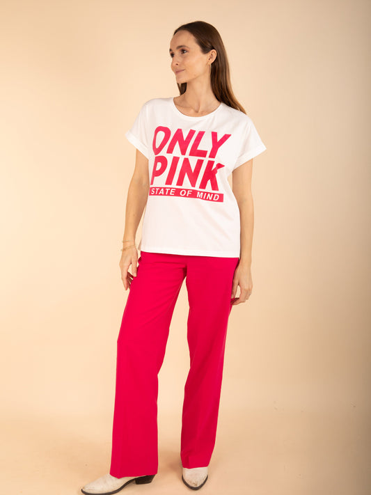 T-Shirt mit Rundhalsausschnitt und Aufdruck